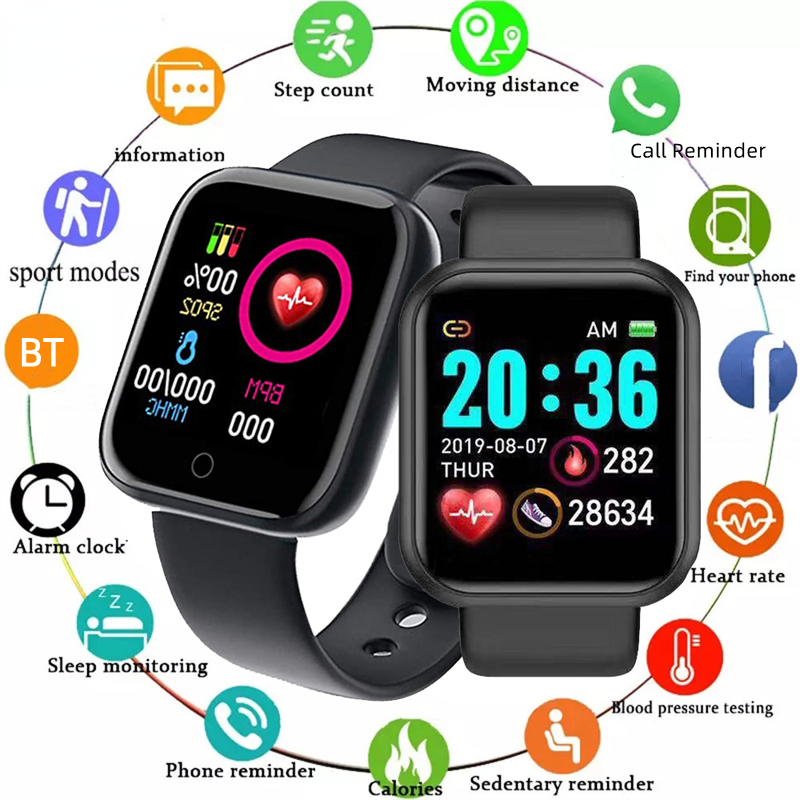Watch Smart Y68 - Music Control Smart Watch Men Women