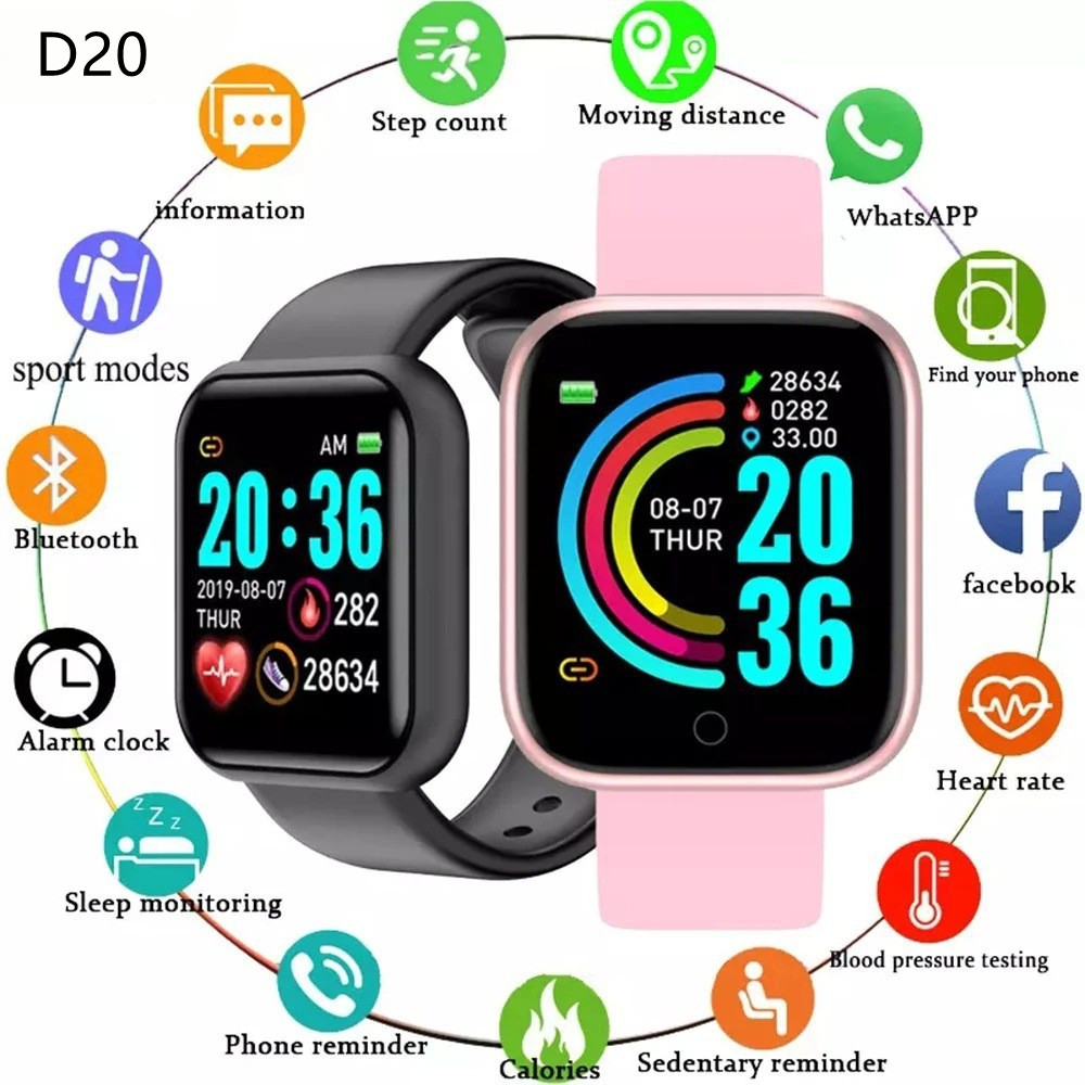 Watch Smart Y68 - D20 Y68 Đồng Hồ Thông Minh