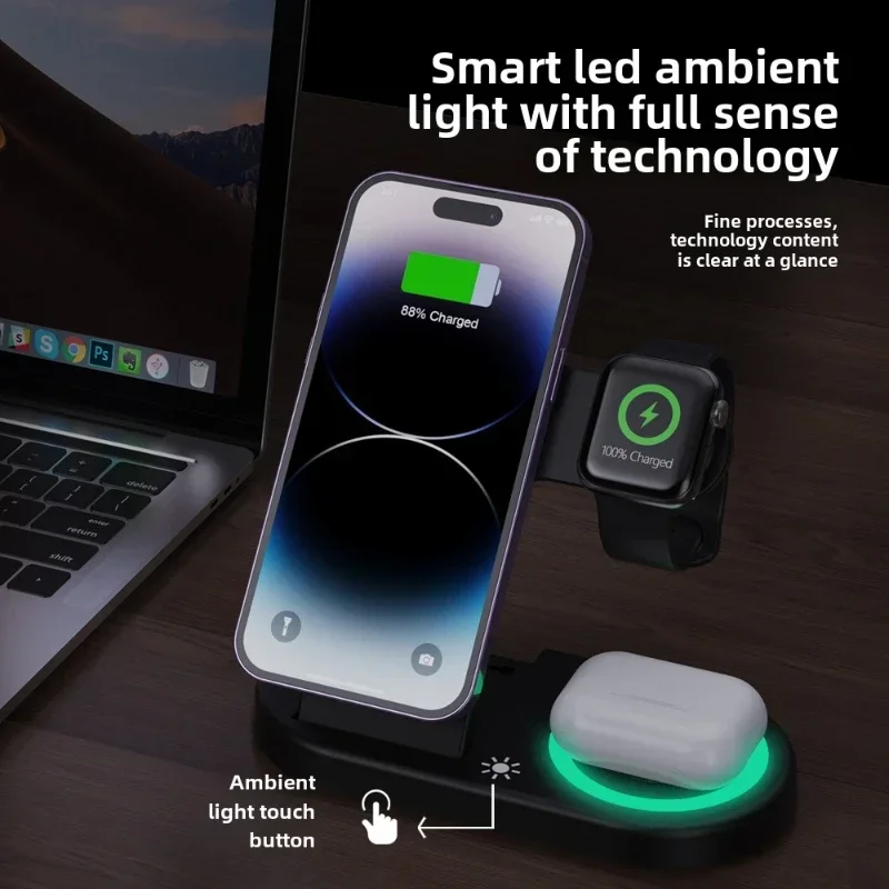 15W Fast Wireless Charger Stan - đánh giá và giá Watch 7 Smartwatch Iphone