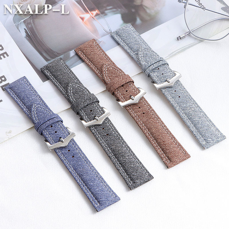 Denim Canvas Nylon Watch Strap - đánh giá và giá Seiko Watches Smartwatch