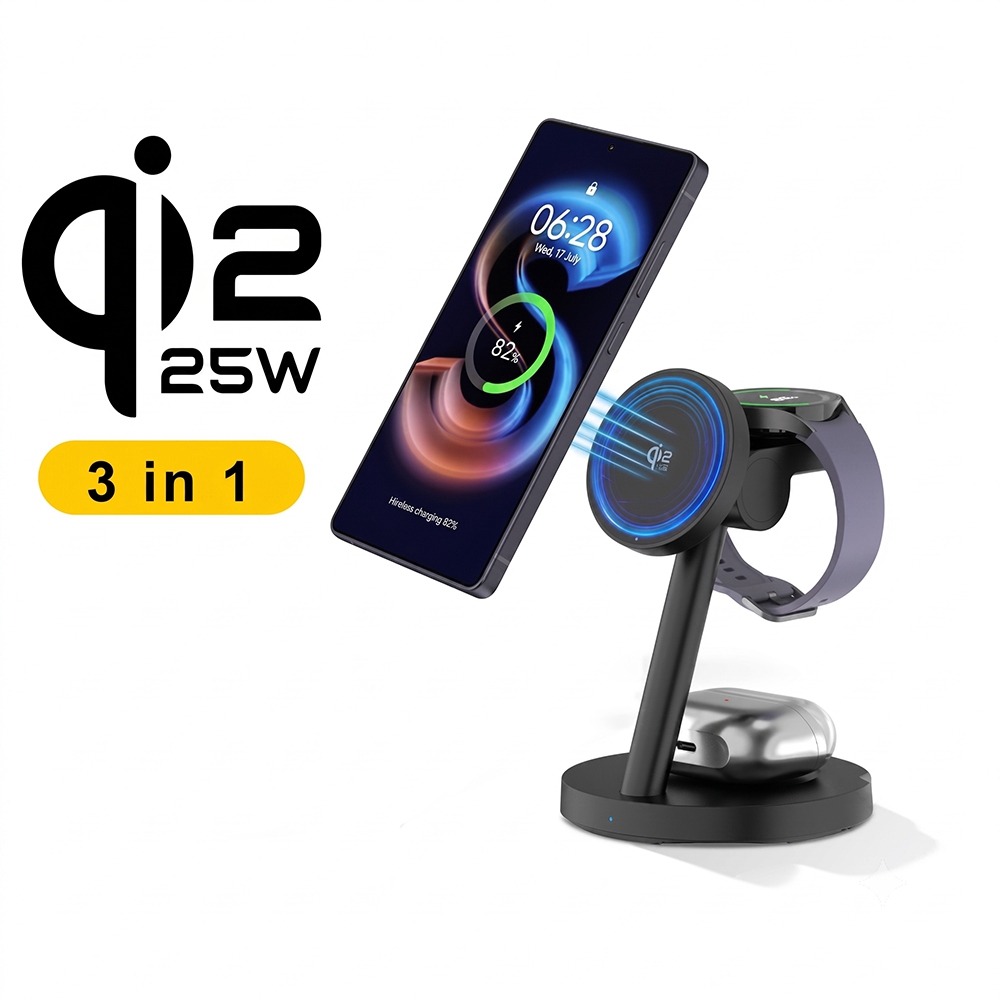 3in1 Qi2.2 25W Fast Wireless C - đánh giá và giá Smartwatch Watches For Iphone