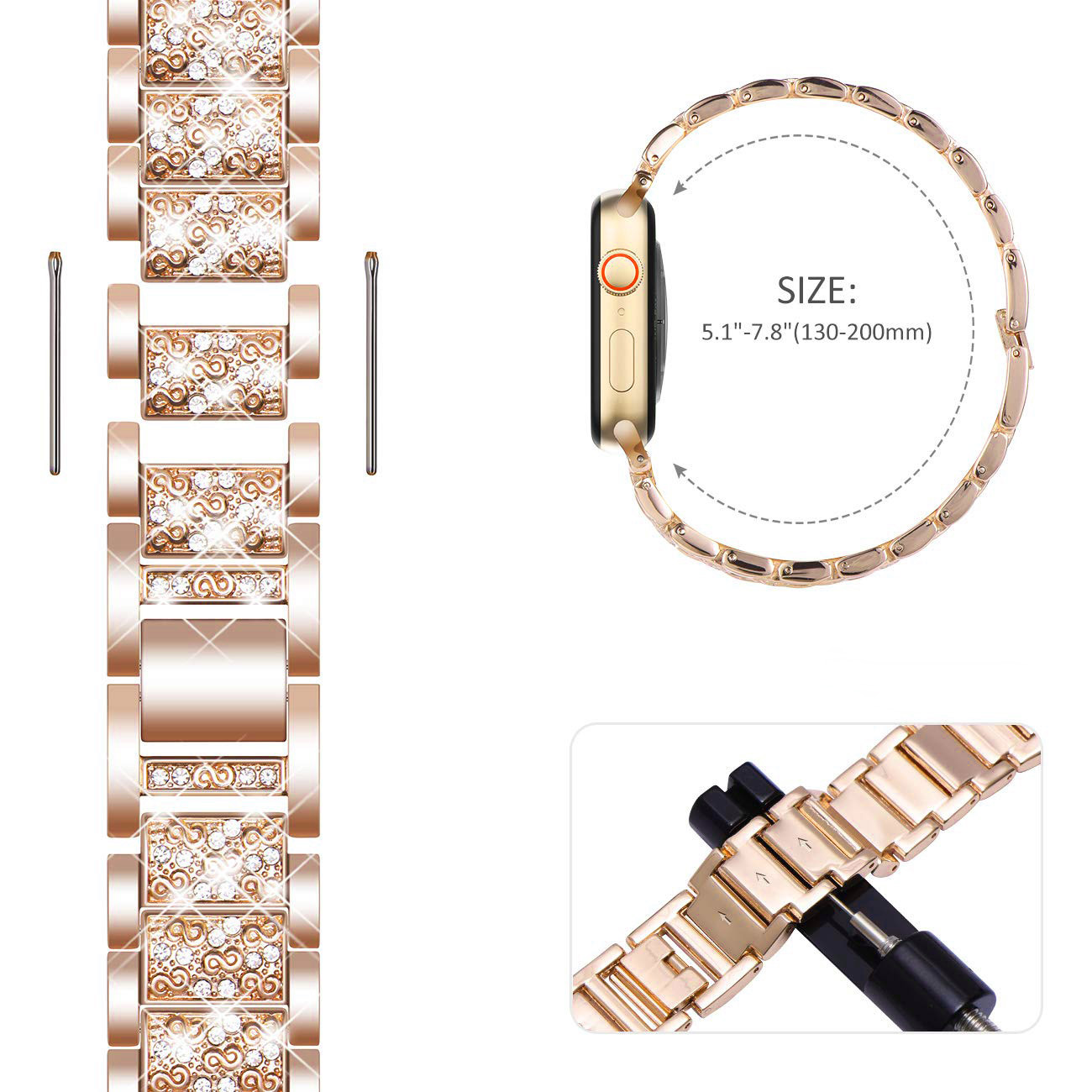 Ốp Lưng Bling Dây Đeo Dây Đồng - đánh giá và giá Smartwatch Luxury Watches For Women
