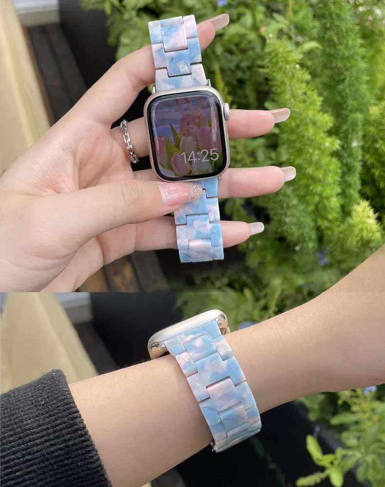 Luxury Resin strap for Apple W - đánh giá và giá Smartwatch Luxury Watches For Women