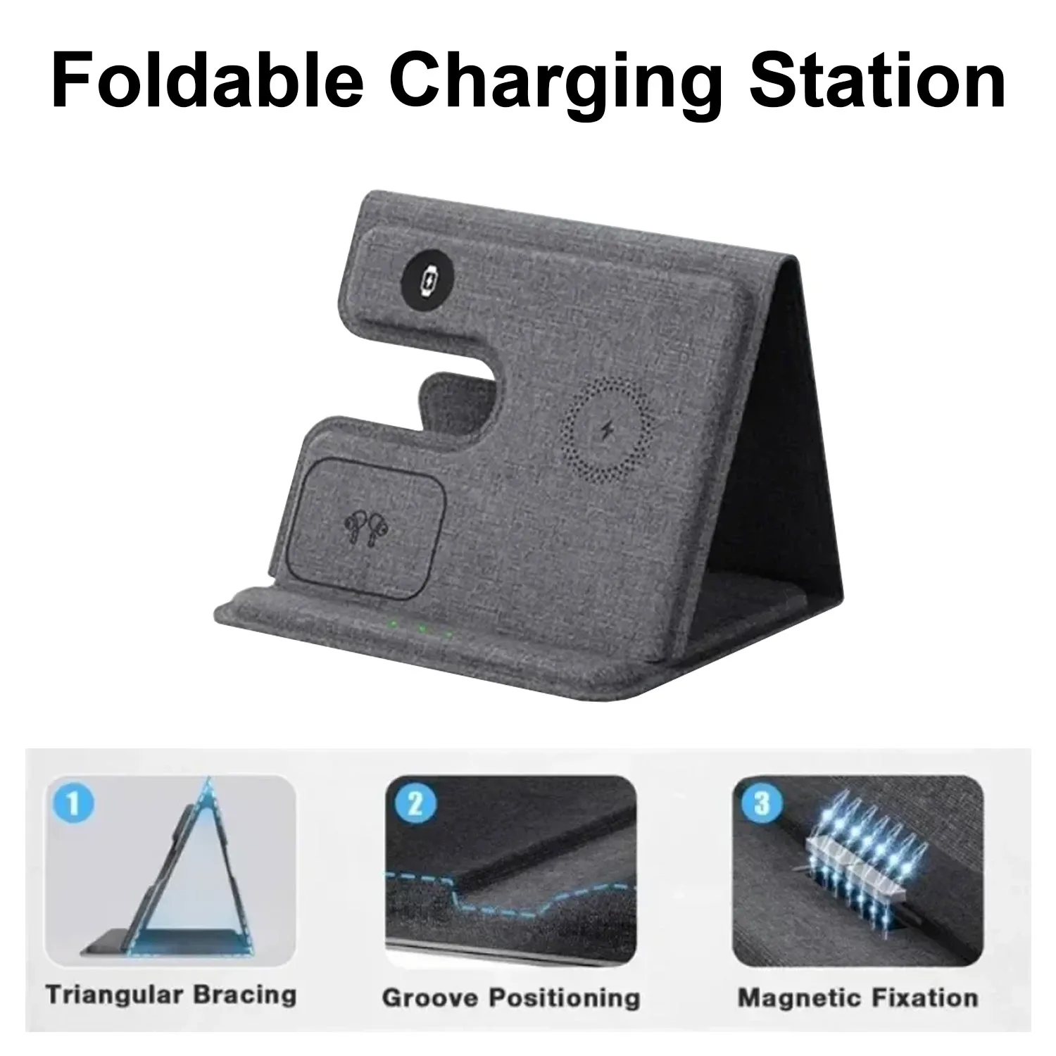 Desktop 3 in 1 Wireless Charge - đánh giá và giá Watch 7 Smartwatch Iphone