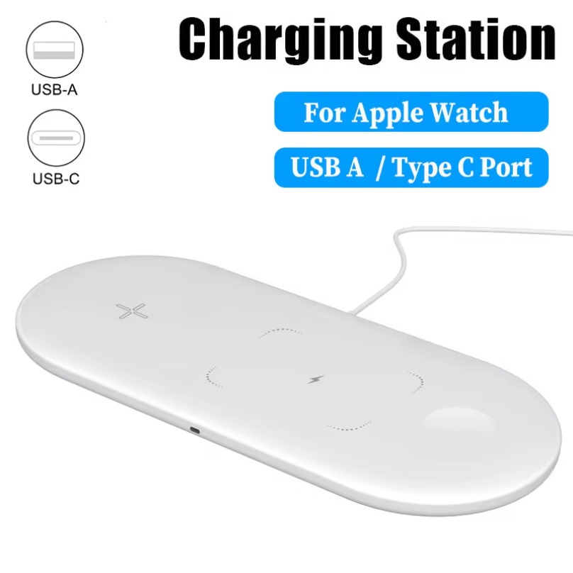 Desktop 3 in 1 Wireless Charge - đánh giá và giá Watch 7 Smartwatch Iphone