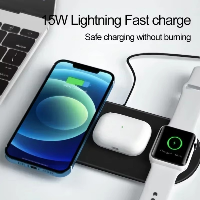 Desktop 3 in 1 Wireless Charge - đánh giá và giá Watch 7 Smartwatch Iphone