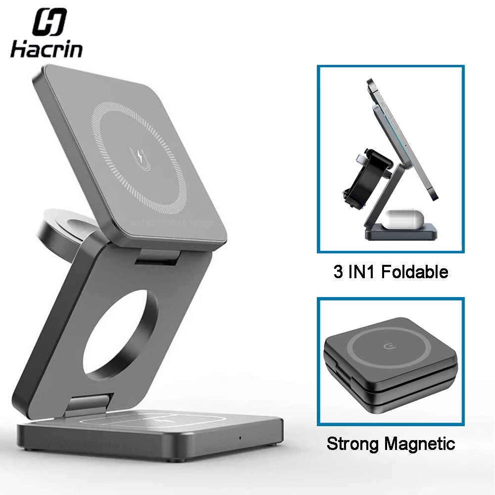 Wireless Charger 3 in 1 Foldab - đánh giá và giá Smartwatch Watches For Iphone
