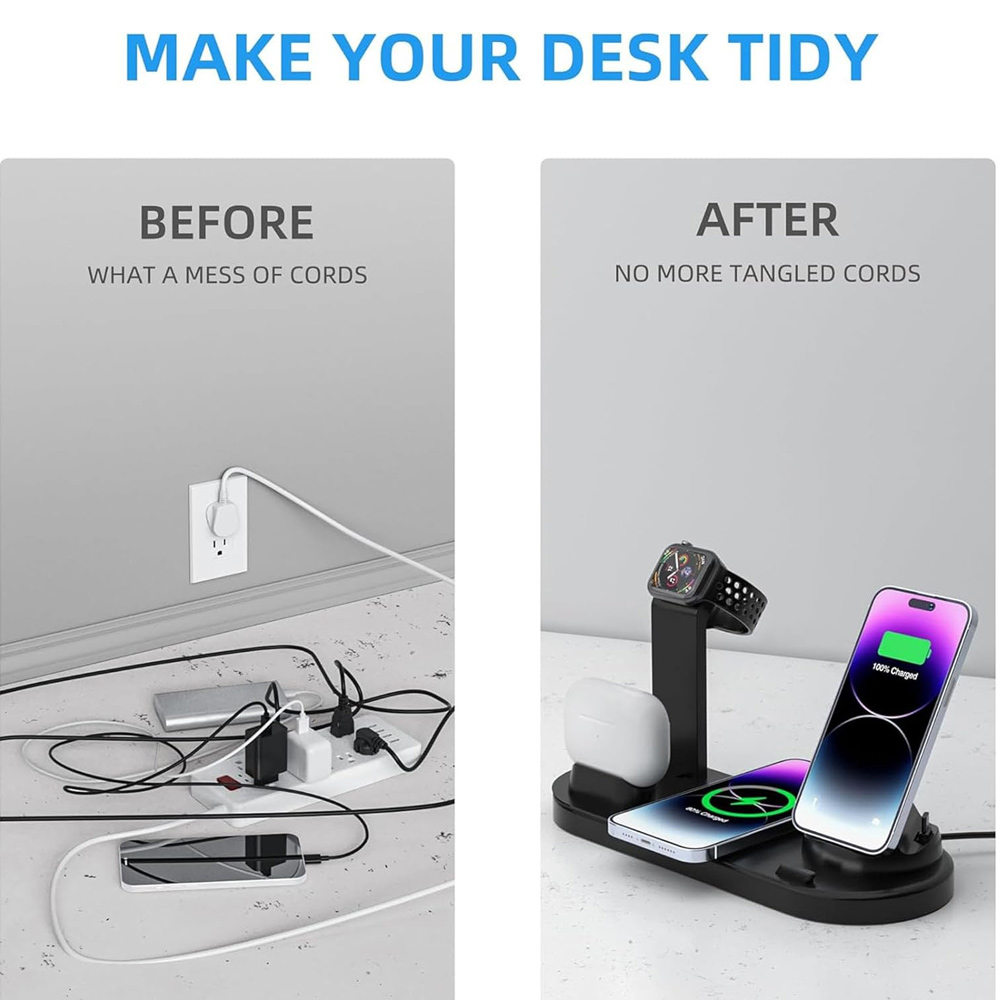 30W 7 in 1 Wireless Charger St - đánh giá và giá Smartwatch Watches For Iphone