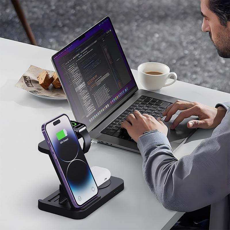 4 in 1 Foldable Wireless Charg - đánh giá và giá Watch 7 Smartwatch Iphone