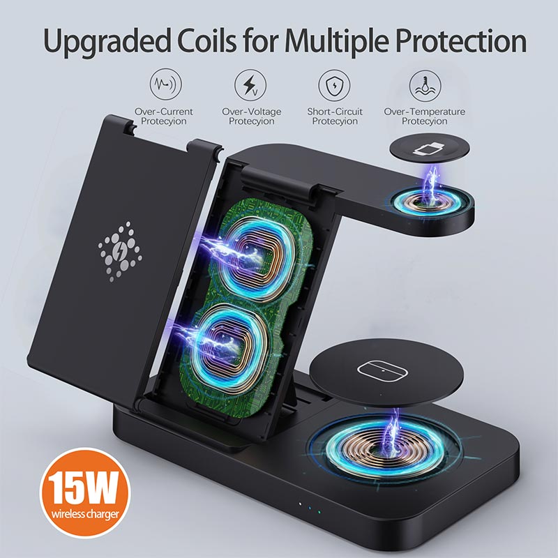 4 in 1 Foldable Wireless Charg - đánh giá và giá Watch 7 Smartwatch Iphone