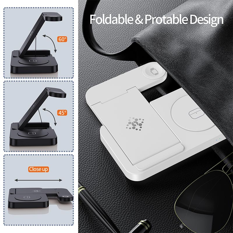 4 in 1 Foldable Wireless Charg - đánh giá và giá Watch 7 Smartwatch Iphone