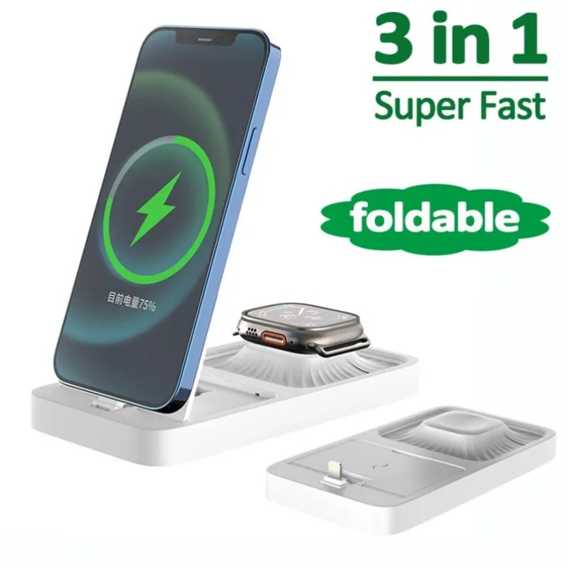 3 in 1 Wireless Charger Stand  - đánh giá và giá Smartwatch Watches For Iphone
