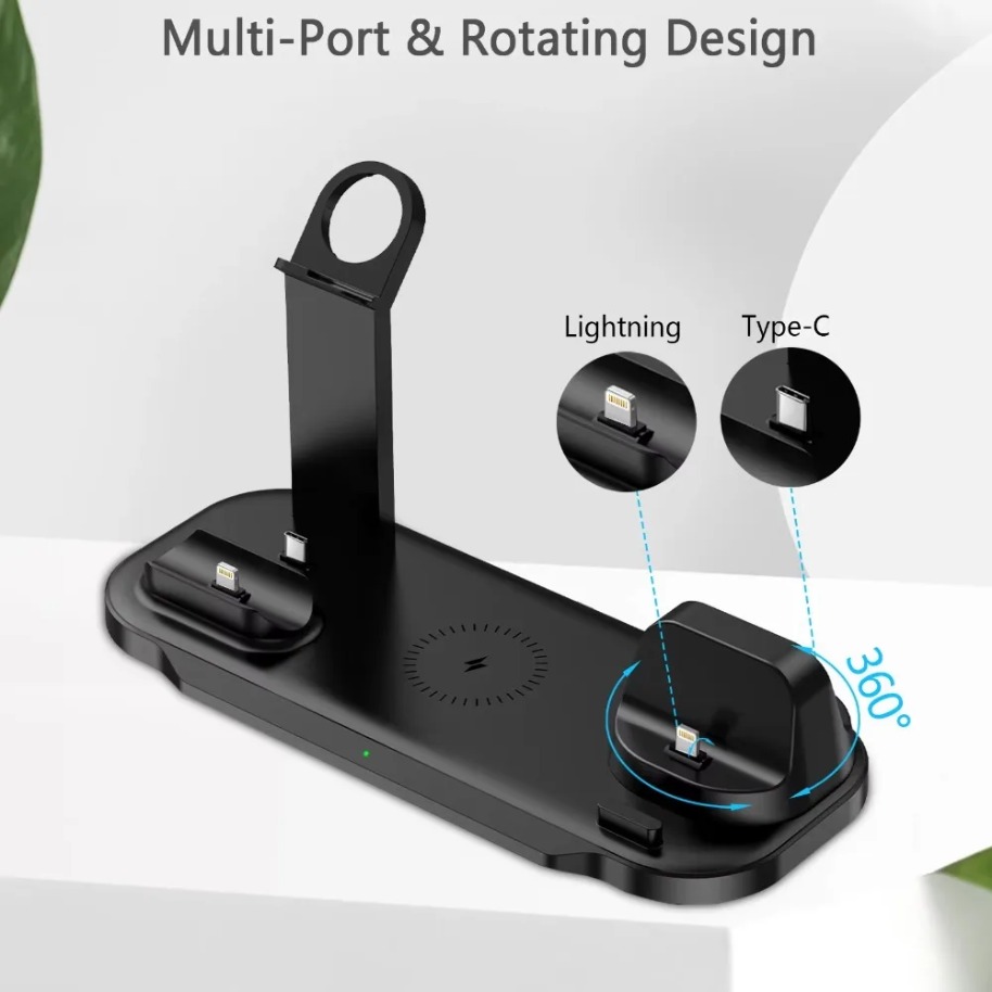 7 in 1 Wireless Charger Stand  - đánh giá và giá Watch 7 Smartwatch Iphone