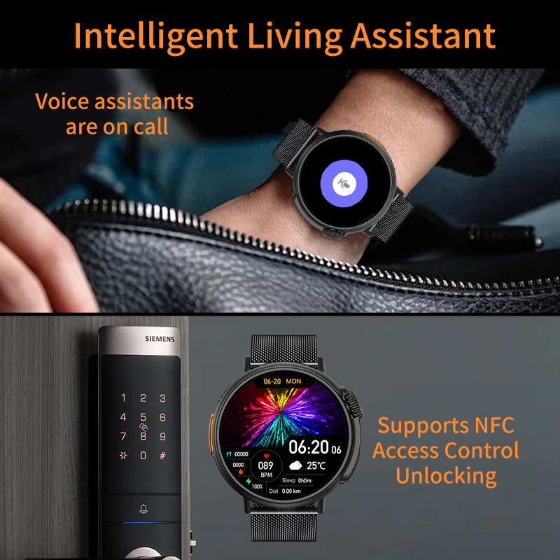 New NFC Luxury Military Women  - đánh giá và giá Smartwatch Luxury Watches For Women