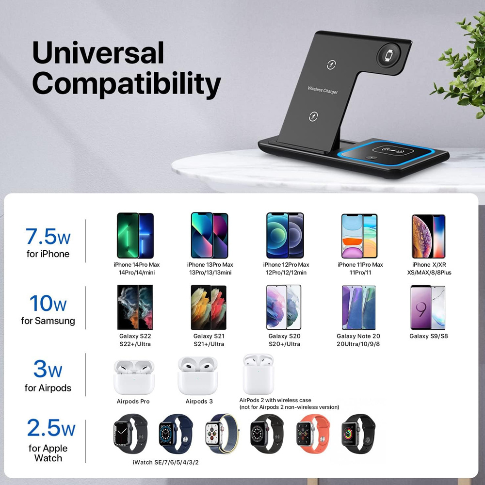 Wireless Charger Holder Stand  - đánh giá và giá Smartwatch Watches For Iphone