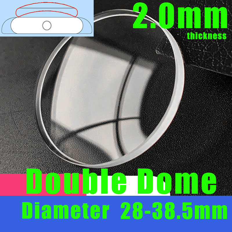 Double Dome 2.0mm Round Watch  - đánh giá và giá Watch Crystal Replacement