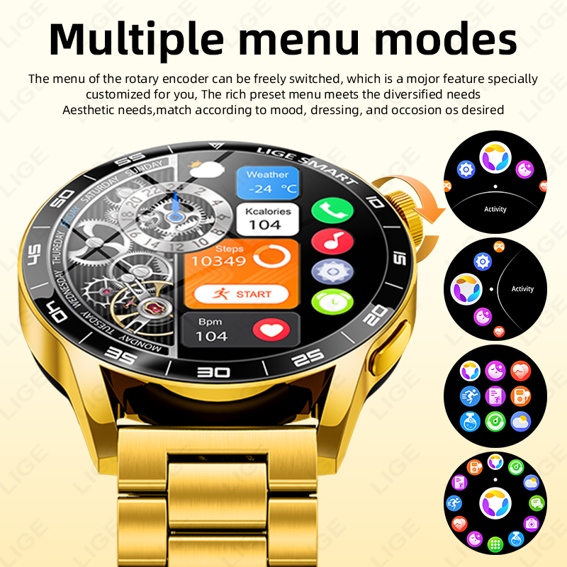 LIGE Luxury Smart Watch For Ma - đánh giá và giá Smartwatch Luxury Watches For Women