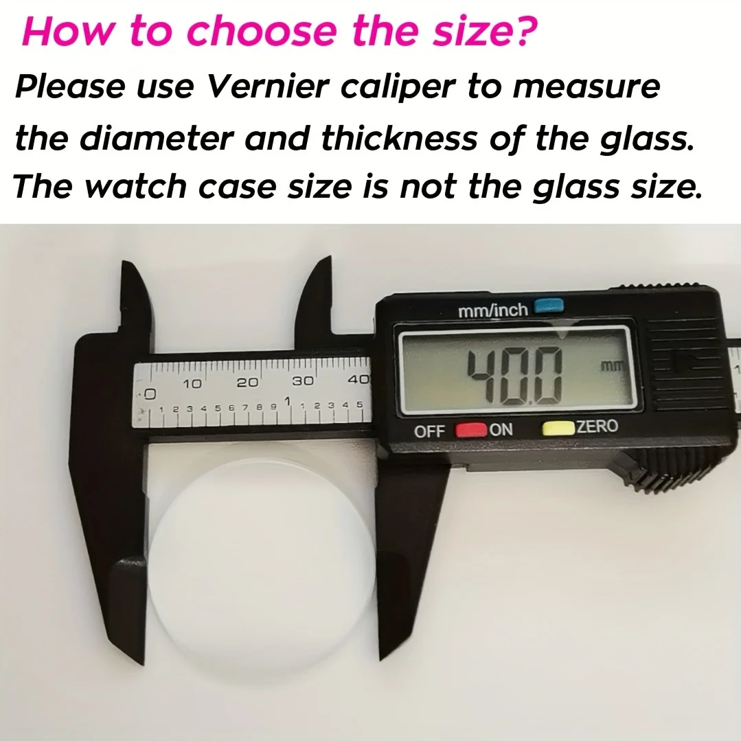 2 Pieces 15 - 45mm Flat Round  - đánh giá và giá Watch Crystal Replacement