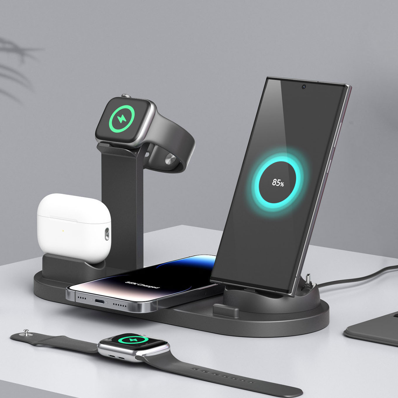 7 in 1 Wireless Chargers Stand - đánh giá và giá Watch 7 Smartwatch Iphone