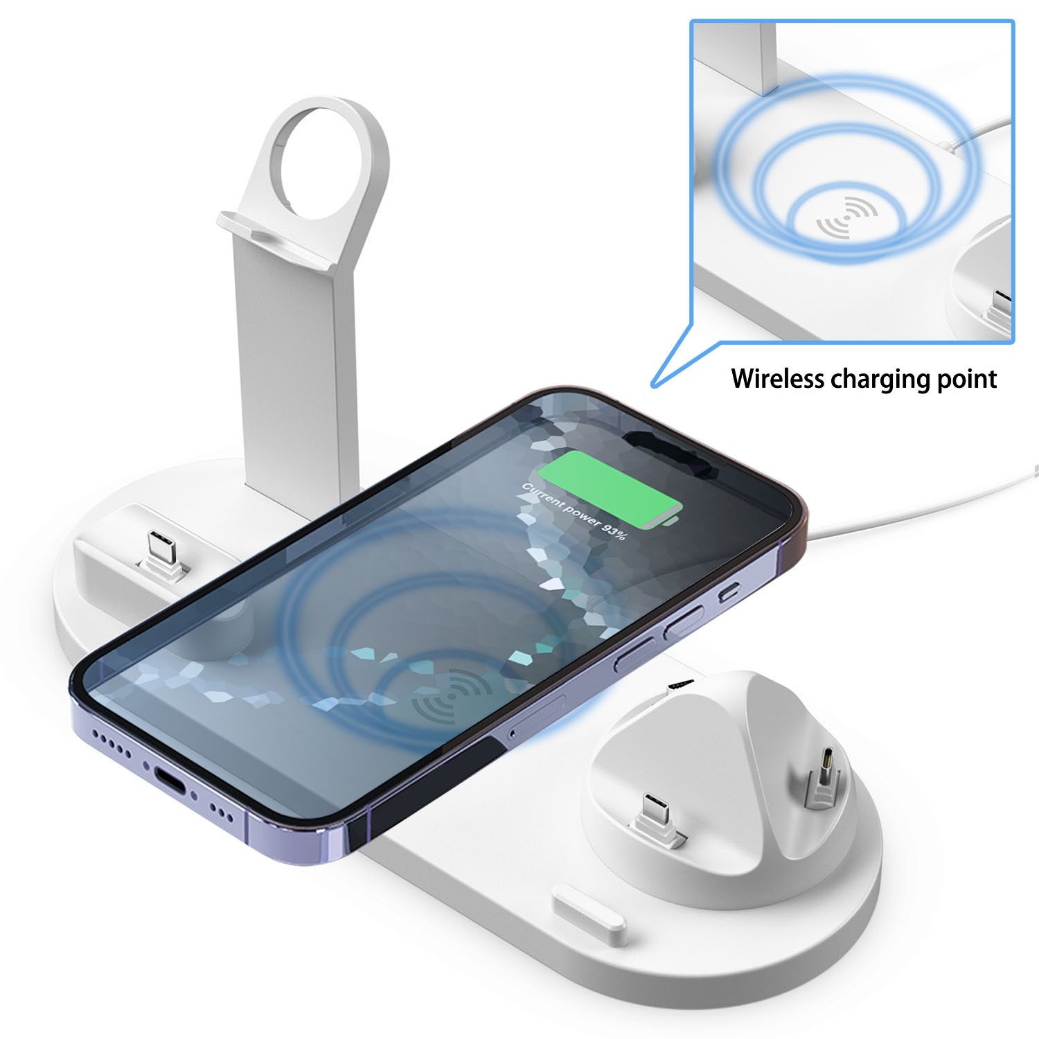 7 in 1 Wireless Chargers Stand - đánh giá và giá Watch 7 Smartwatch Iphone