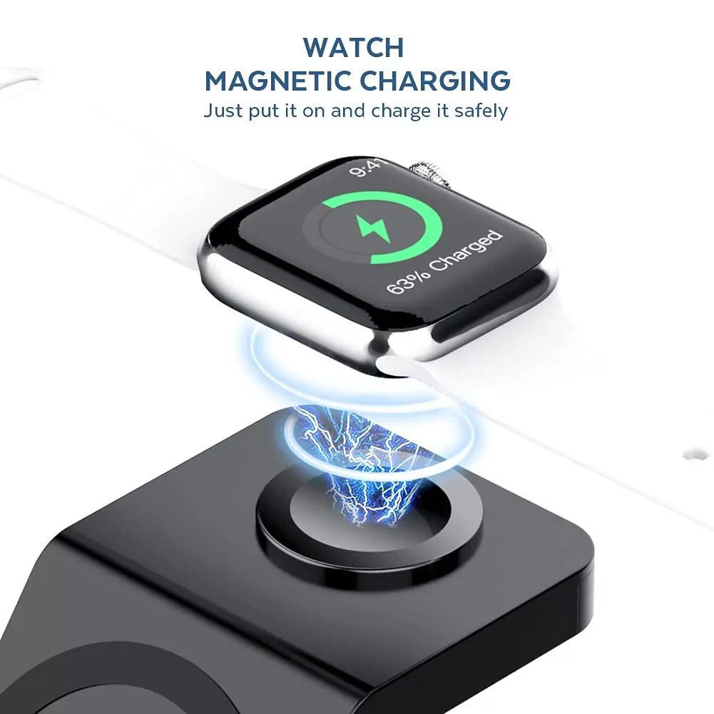 3 In 1 Wireless Charger Stand  - đánh giá và giá Smartwatch Watches For Iphone