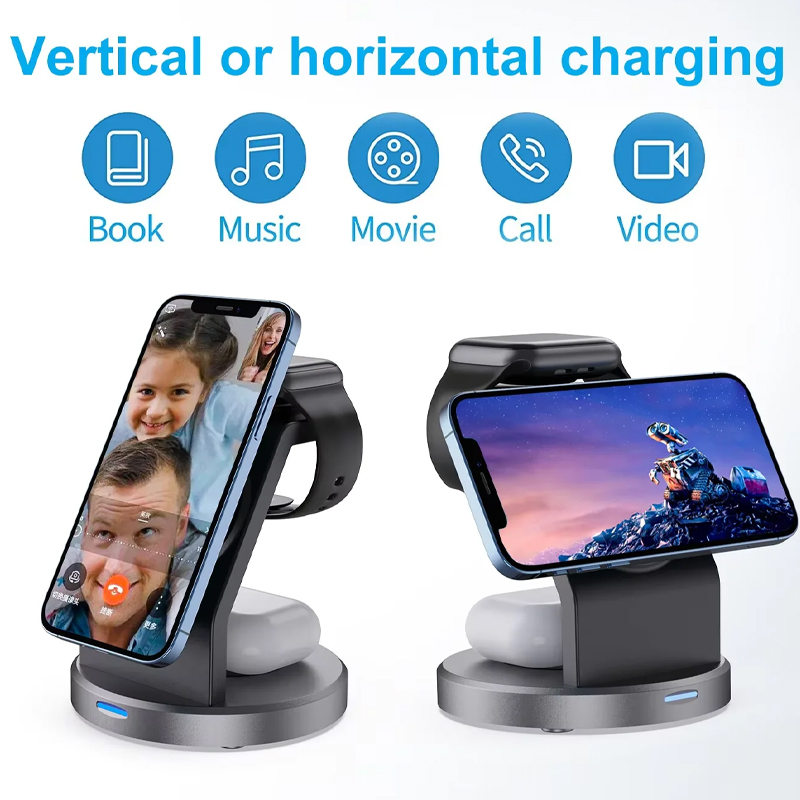 3 In 1 Wireless Charger Stand  - đánh giá và giá Smartwatch Watches For Iphone