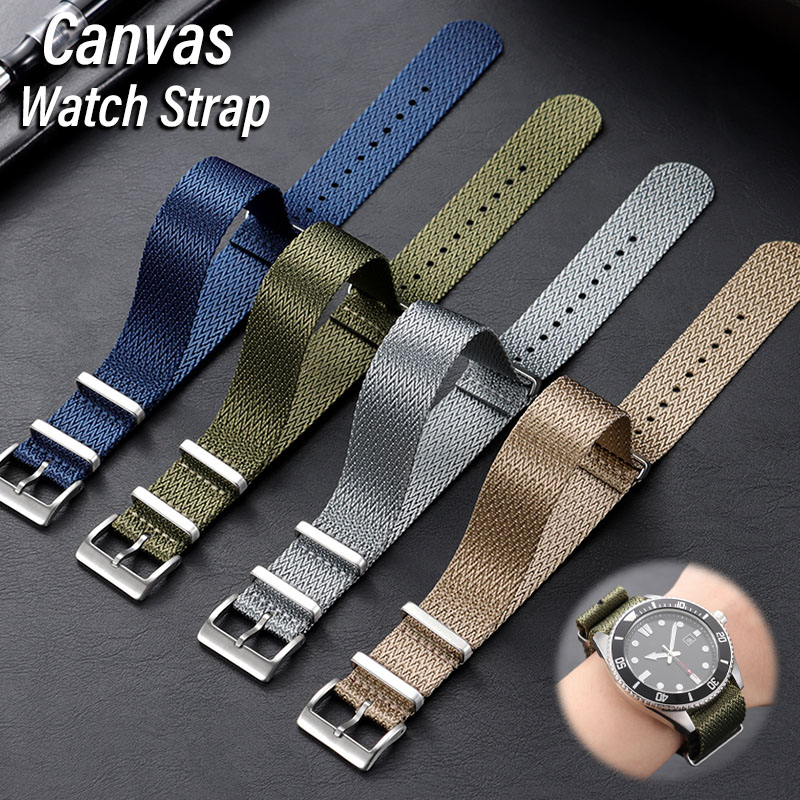 Canvas Nylon Watch Band 18mm 2 - đánh giá và giá Seiko Watches Smartwatch
