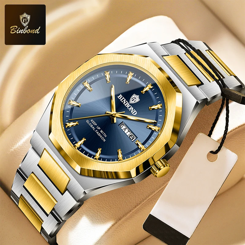 BINBOND Fashion Trend Men's Qu - đánh giá và giá Smartwatch Trending Watches For Men