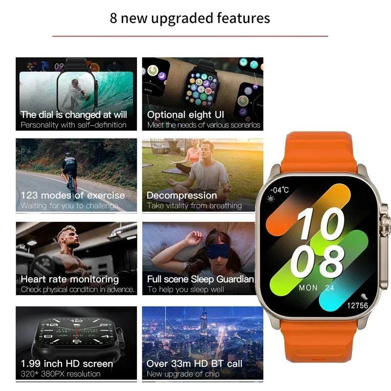 New Series 9 Watch PK HK8 PRO  - đánh giá và giá Smartwatch Watches For Mens