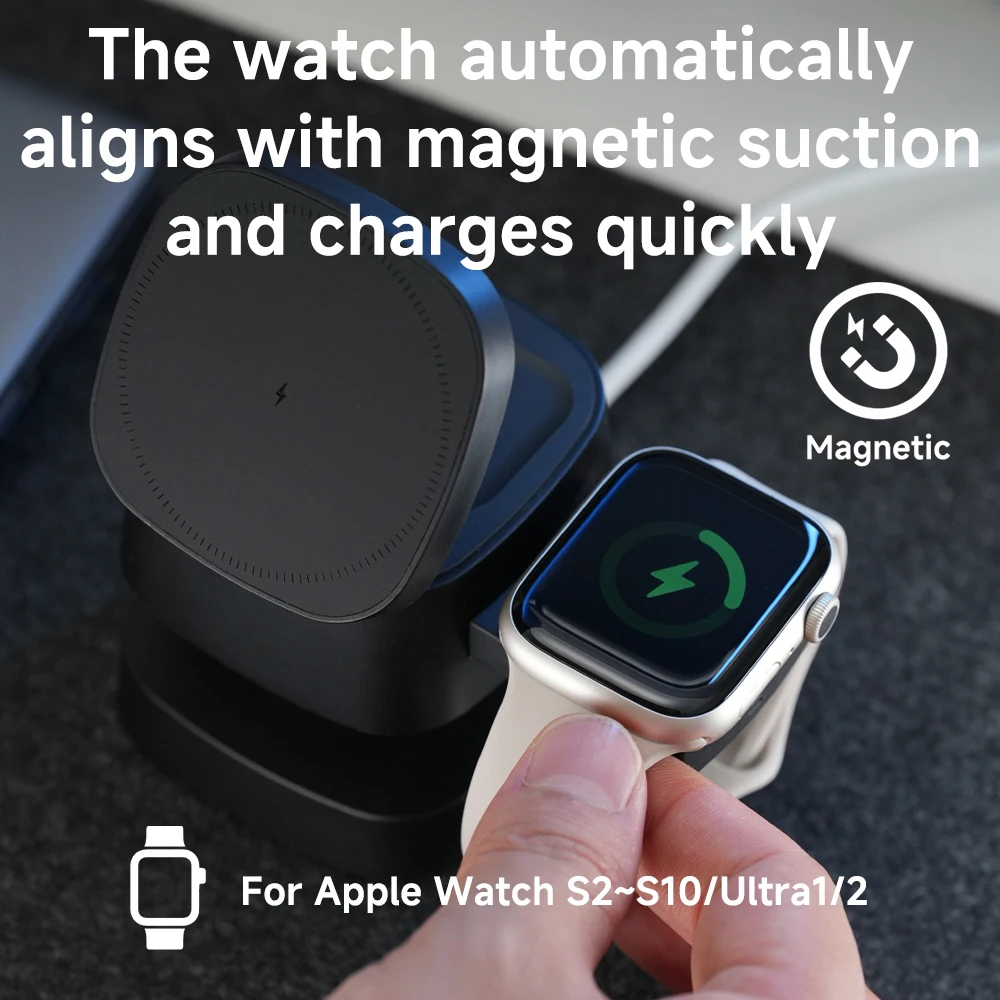 Magnetic 3 in 1 Wireless Charg - đánh giá và giá Watch 7 Smartwatch Iphone