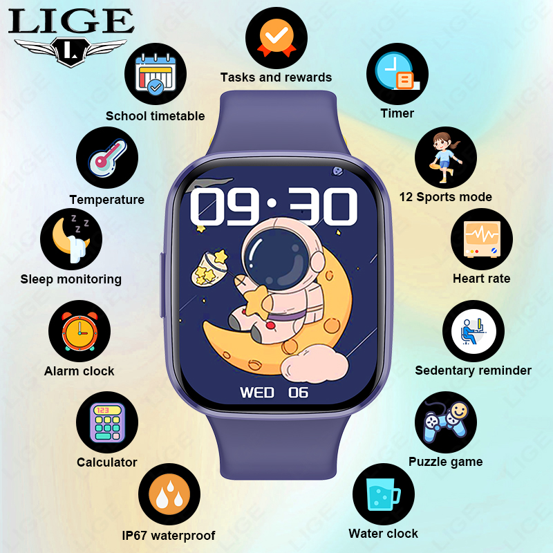 Lige Children Smart Watch Wome - đánh giá và giá Smartwatch Digital Watches For Girls