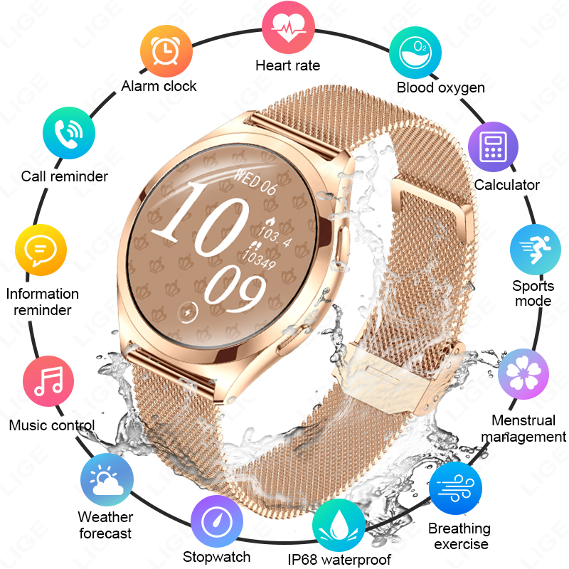 LIGE Luxury Smart Watch For Wo - đánh giá và giá Smartwatch Luxury Watches For Women