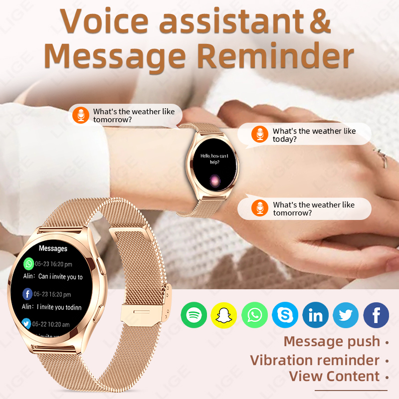 LIGE Luxury Smart Watch For Wo - đánh giá và giá Smartwatch Luxury Watches For Women