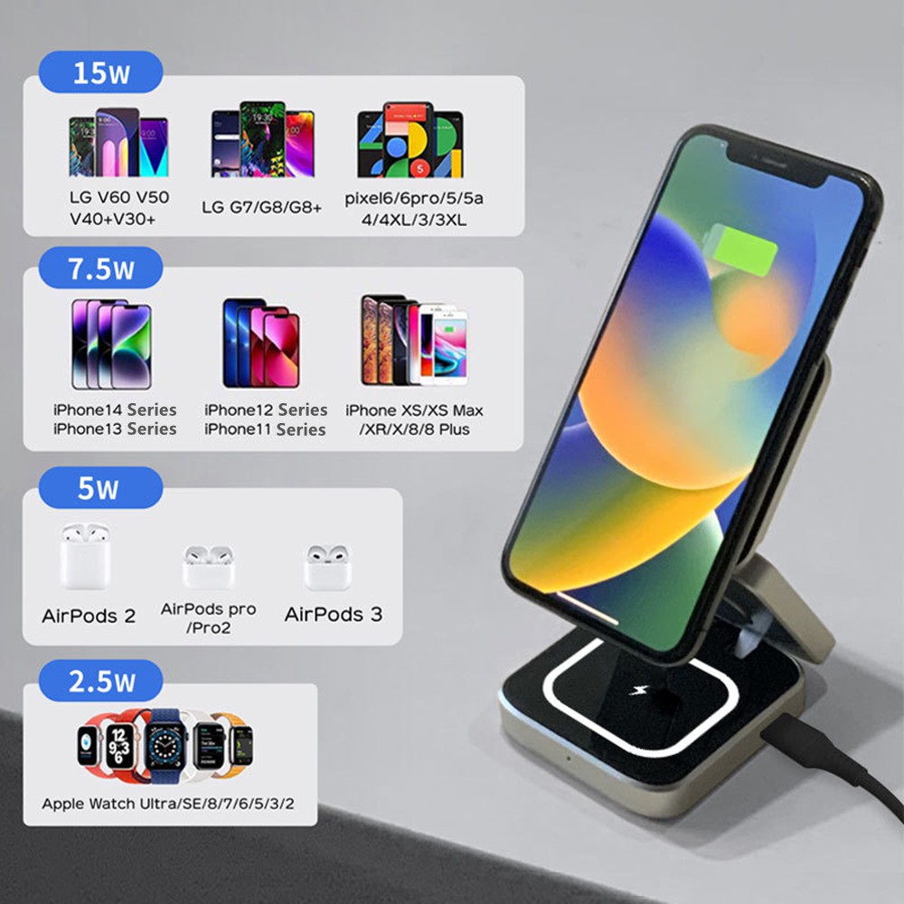 Foldable Magnetic Wireless Cha - đánh giá và giá Watch 7 Smartwatch Iphone