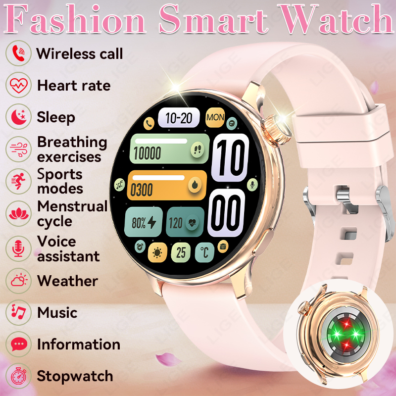 LIGE Stylish Round Women Smart - đánh giá và giá Smartwatch Stylish Watches For Women