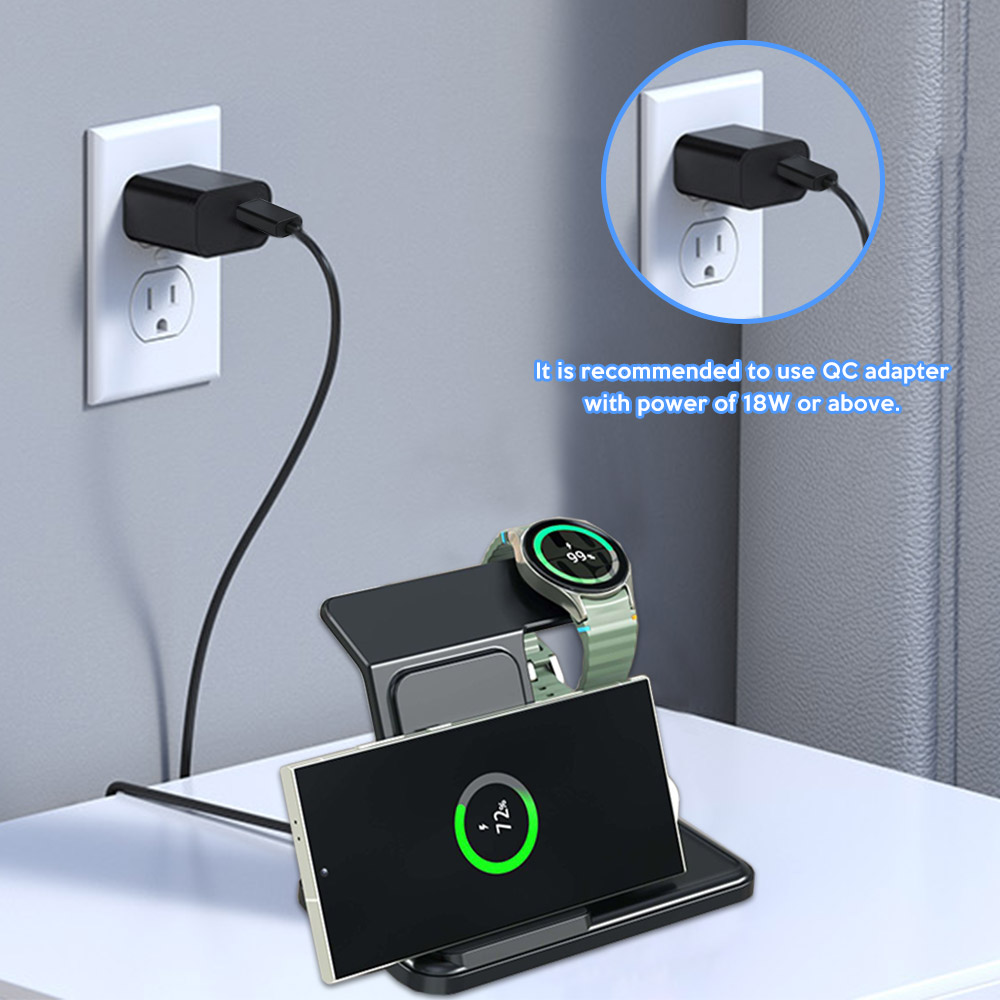 3 in 1 Wireless Charger Stand  - đánh giá và giá Watch 7 Smartwatch Iphone